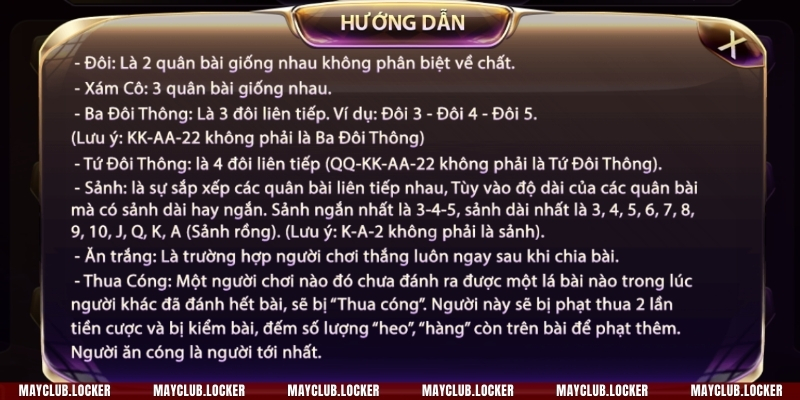 Điều bạn cần đặc biệt chú ý trong quy luật đánh bài tú lơ khơ cơ bản chính là luật chặn